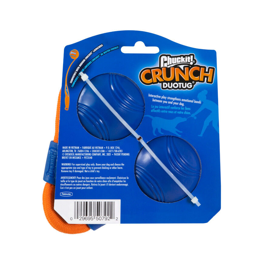 Chuckit! Crunch Duo Tug Bola com Corda para c&atilde;es, , large Imagem n&uacute;mero 4